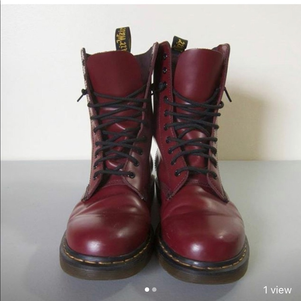 1490 Dr. Martens 10 Eye Cherry Red  10USL/9USM.
